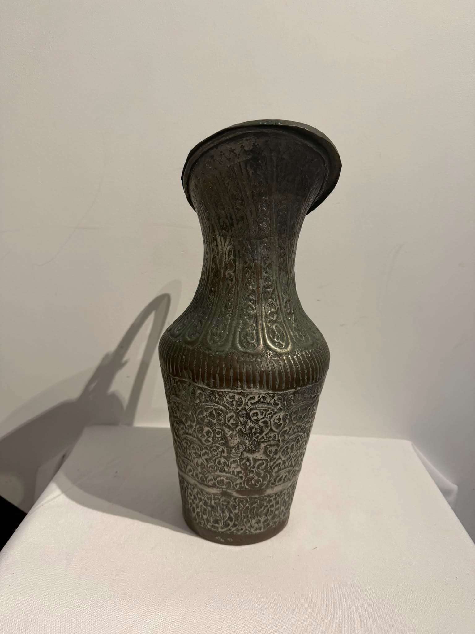 Hand-Hammered Copper Ibrik Water Pitcher Ornate Engraved Design — photo 10 of 14