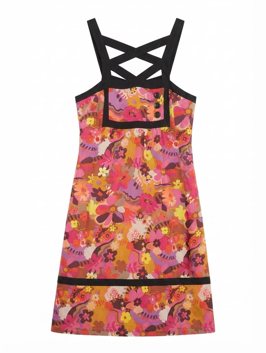 Alannah Hill Floral Print Cross-Back Dress Women's Size 8 — photo 1 of 7