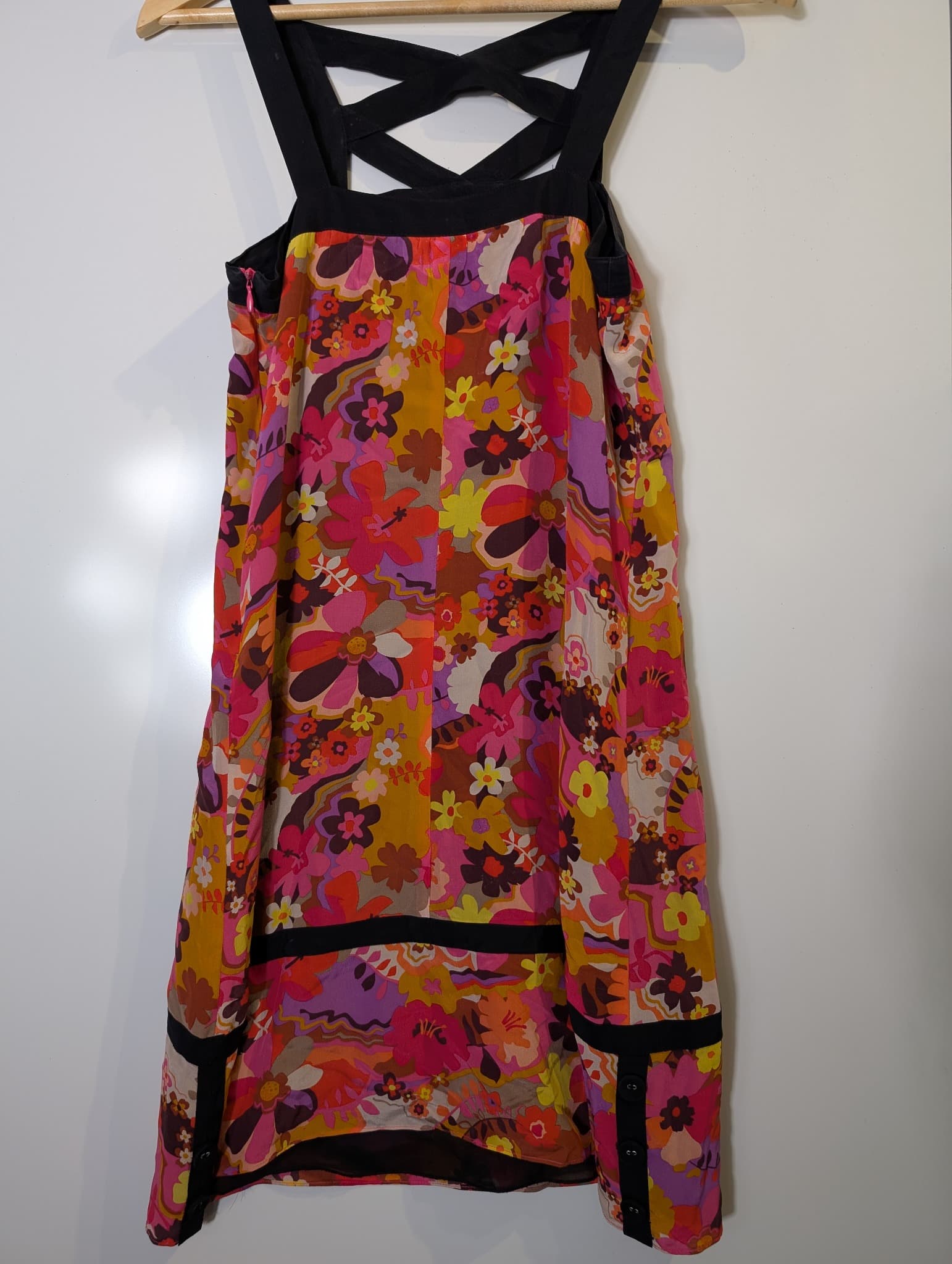 Alannah Hill Floral Print Cross-Back Dress Women's Size 8 — photo 5 of 7