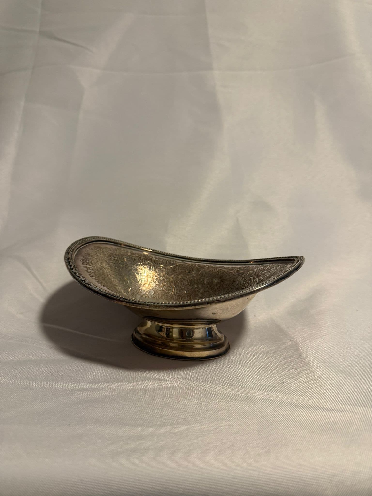 Hardy Bros Ltd Silver Plated Footed Bowl Vintage Reproduction — photo 5 of 10