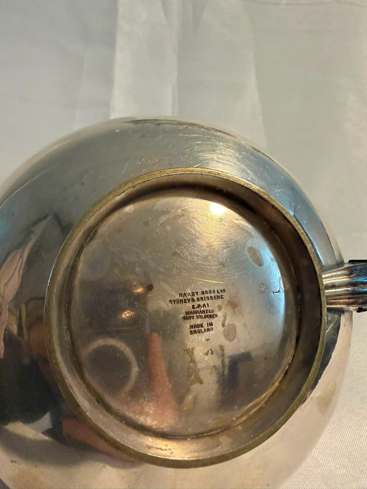 Hardy Bros Ltd Sydney & Brisbane EP A1 Silver Plated Teapot Warranted Hard Soldered — photo 2 of 9