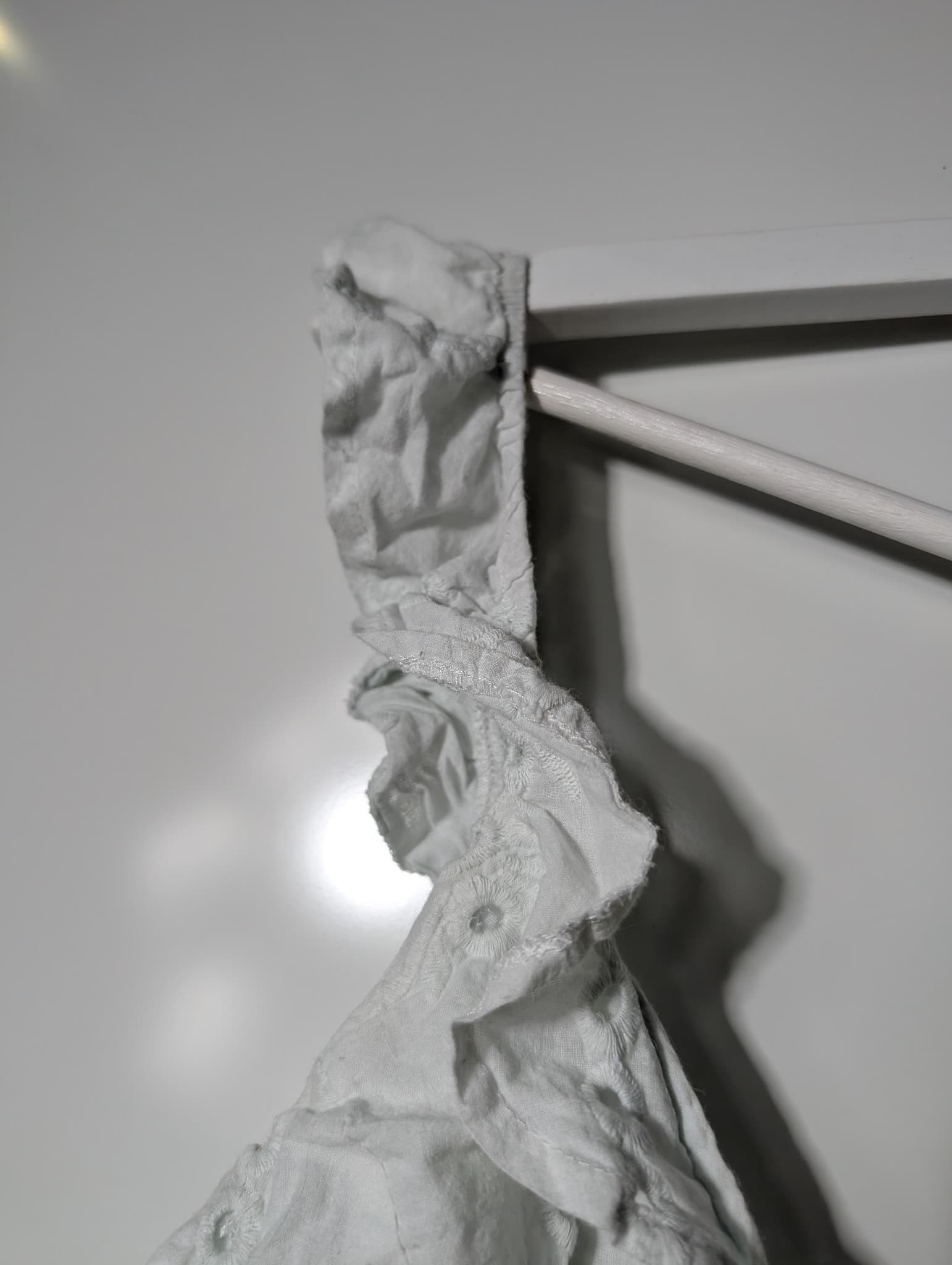Harper & Me Eyelet Lace Ruffle Crop Top White Size 10 — photo 3 of 12