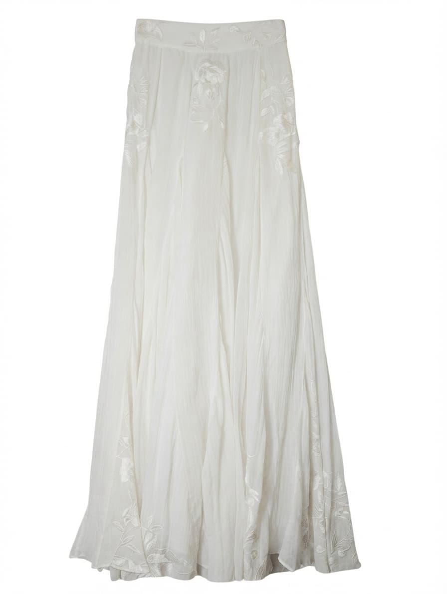 Hemant & Nandita Embroidered Maxi Skirt White Women's XS — photo 1 of 9