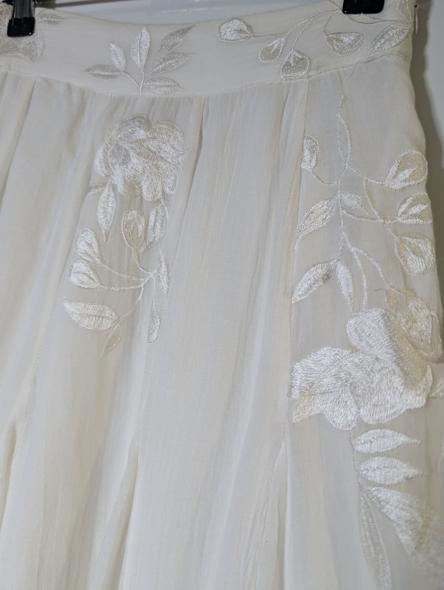 Hemant & Nandita Embroidered Maxi Skirt White Women's XS — photo 3 of 9