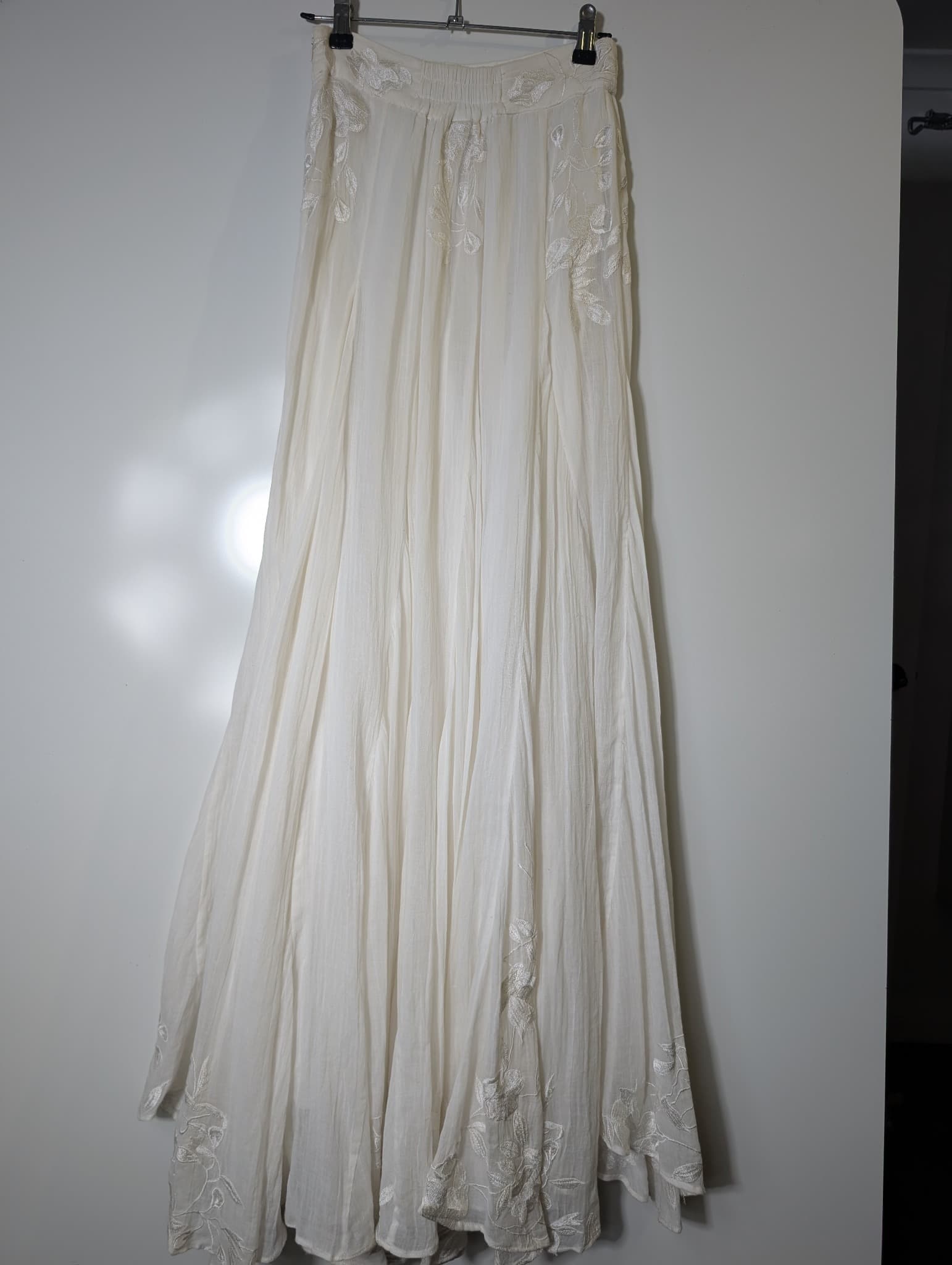 Hemant & Nandita Embroidered Maxi Skirt White Women's XS — photo 4 of 9