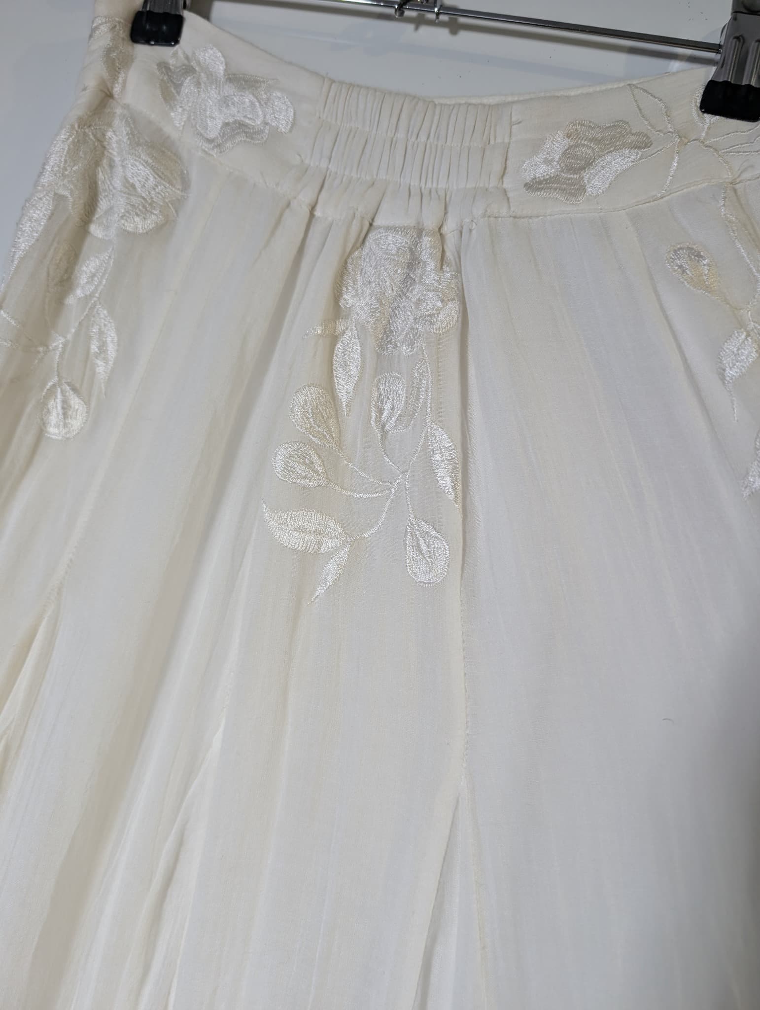 Hemant & Nandita Embroidered Maxi Skirt White Women's XS — photo 5 of 9