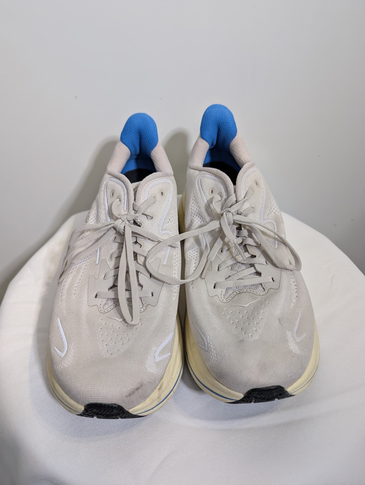 Hoka Clifton 10 Men's Running Shoes White/Blue US 12 — photo 2 of 4