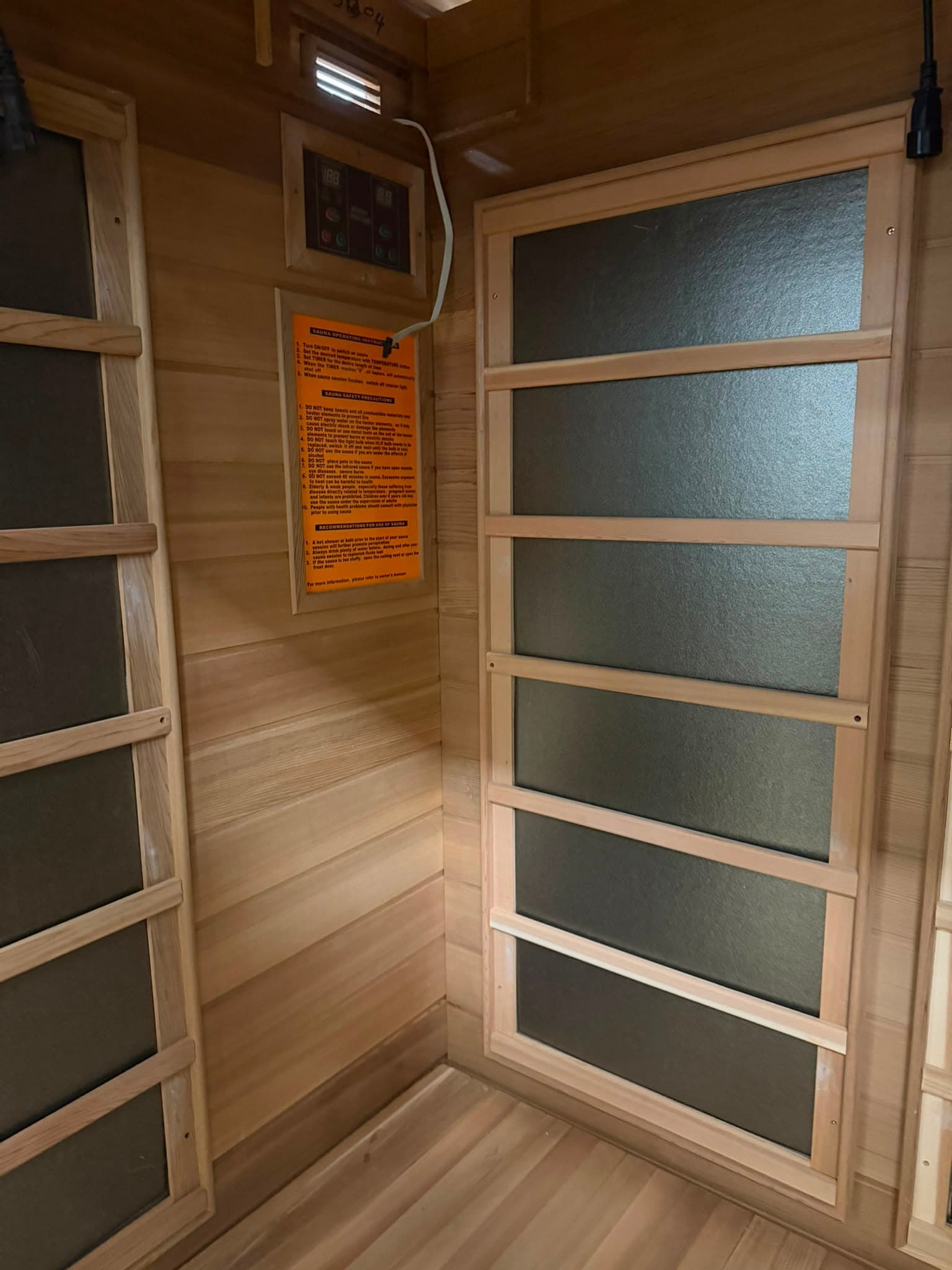 Home Wellness 2-Person Far Infrared Sauna Brown — photo 5 of 8