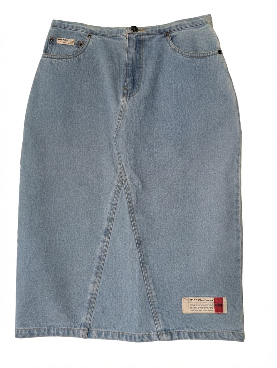 Hot Buttered Vintage Denim Skirt Light Wash Size 8 — photo 1 of 8