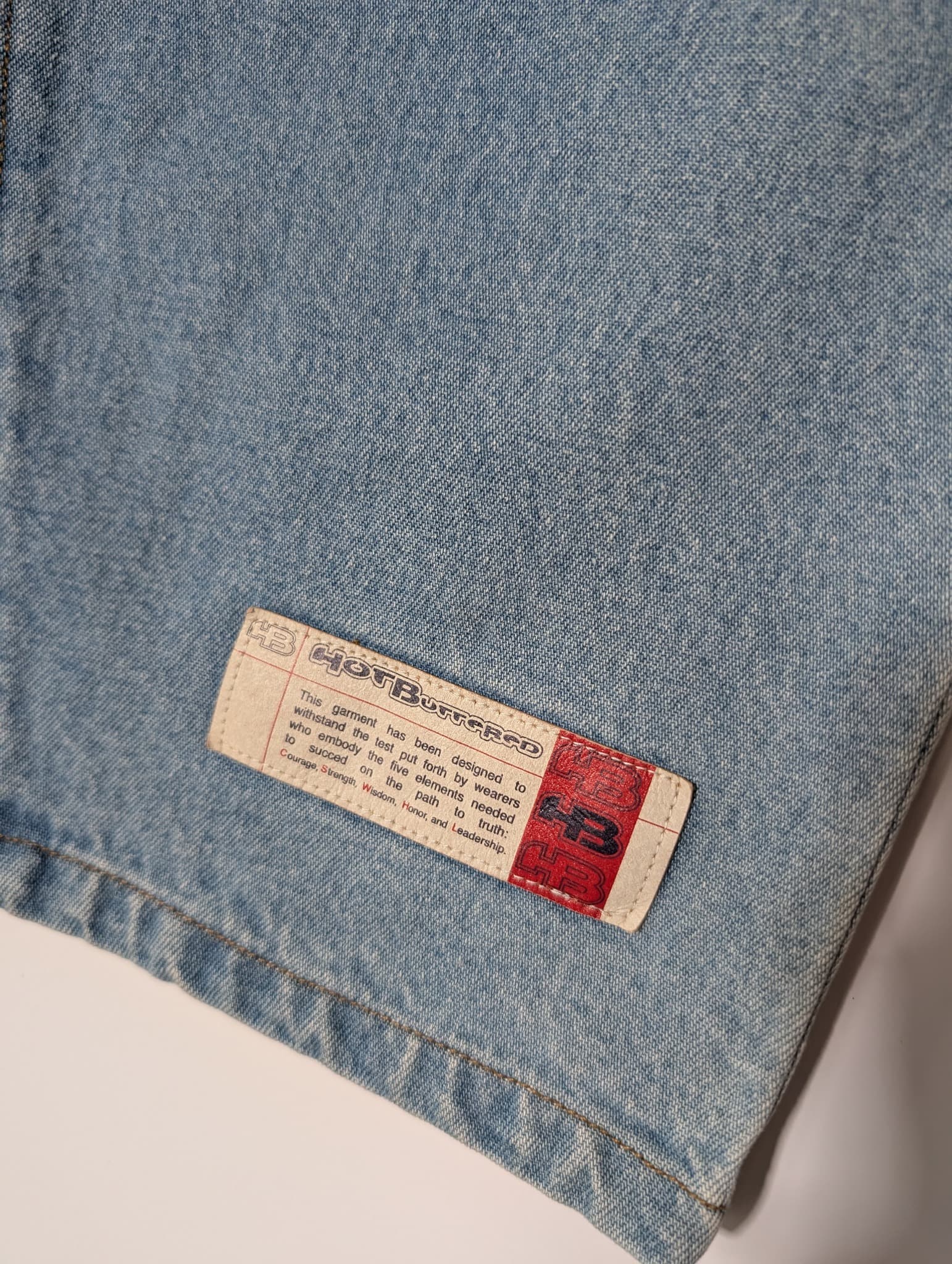 Hot Buttered Vintage Denim Skirt Light Wash Size 8 — photo 2 of 8