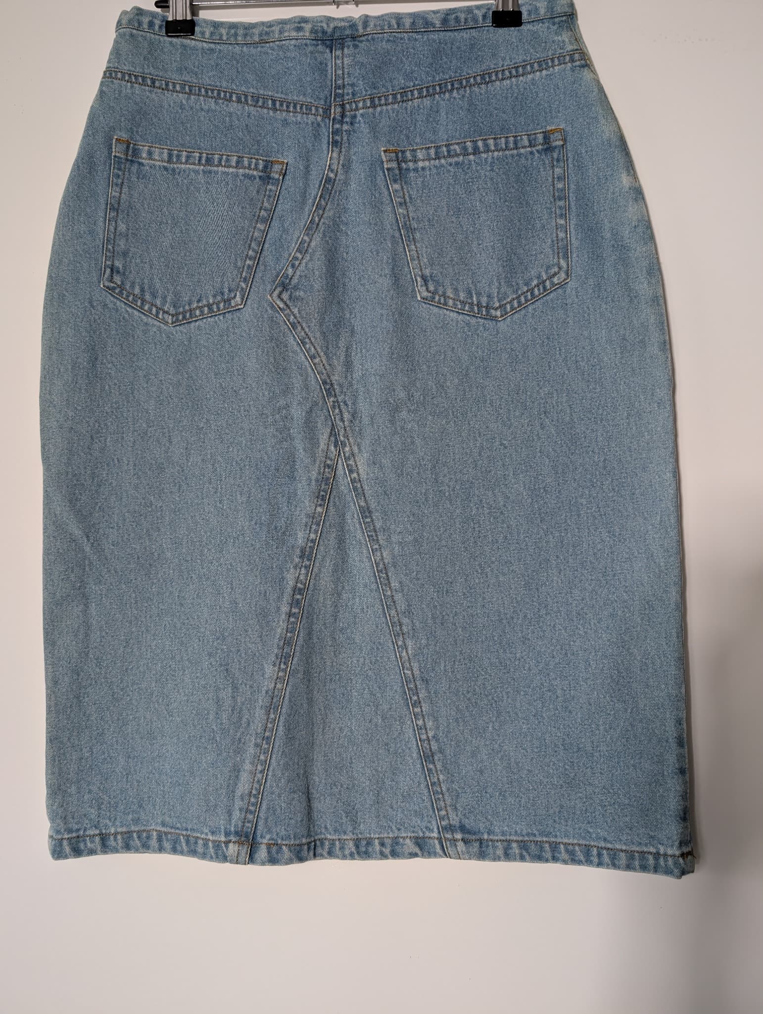 Hot Buttered Vintage Denim Skirt Light Wash Size 8 — photo 5 of 8