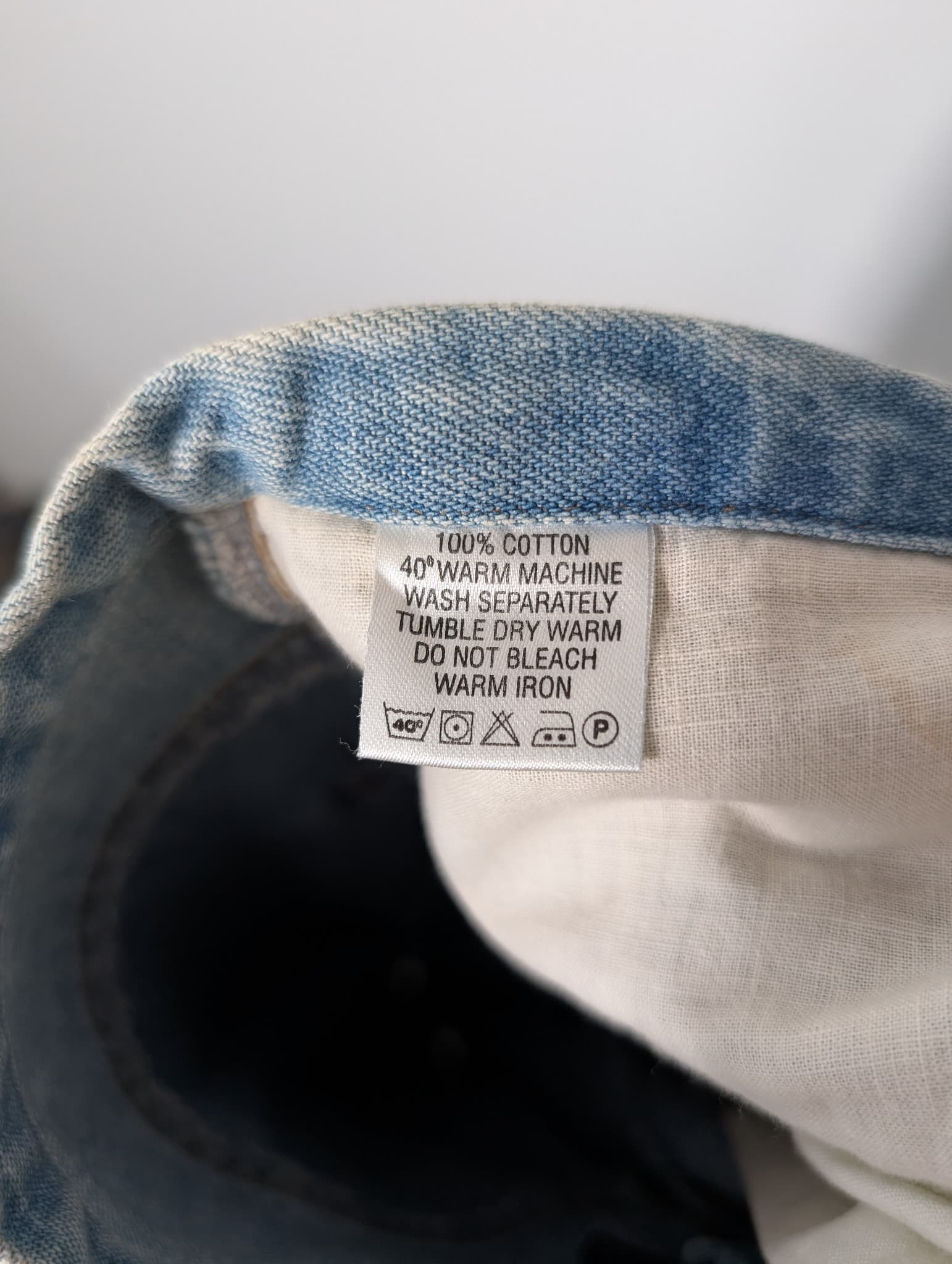 Hot Buttered Vintage Denim Skirt Light Wash Size 8 — photo 8 of 8