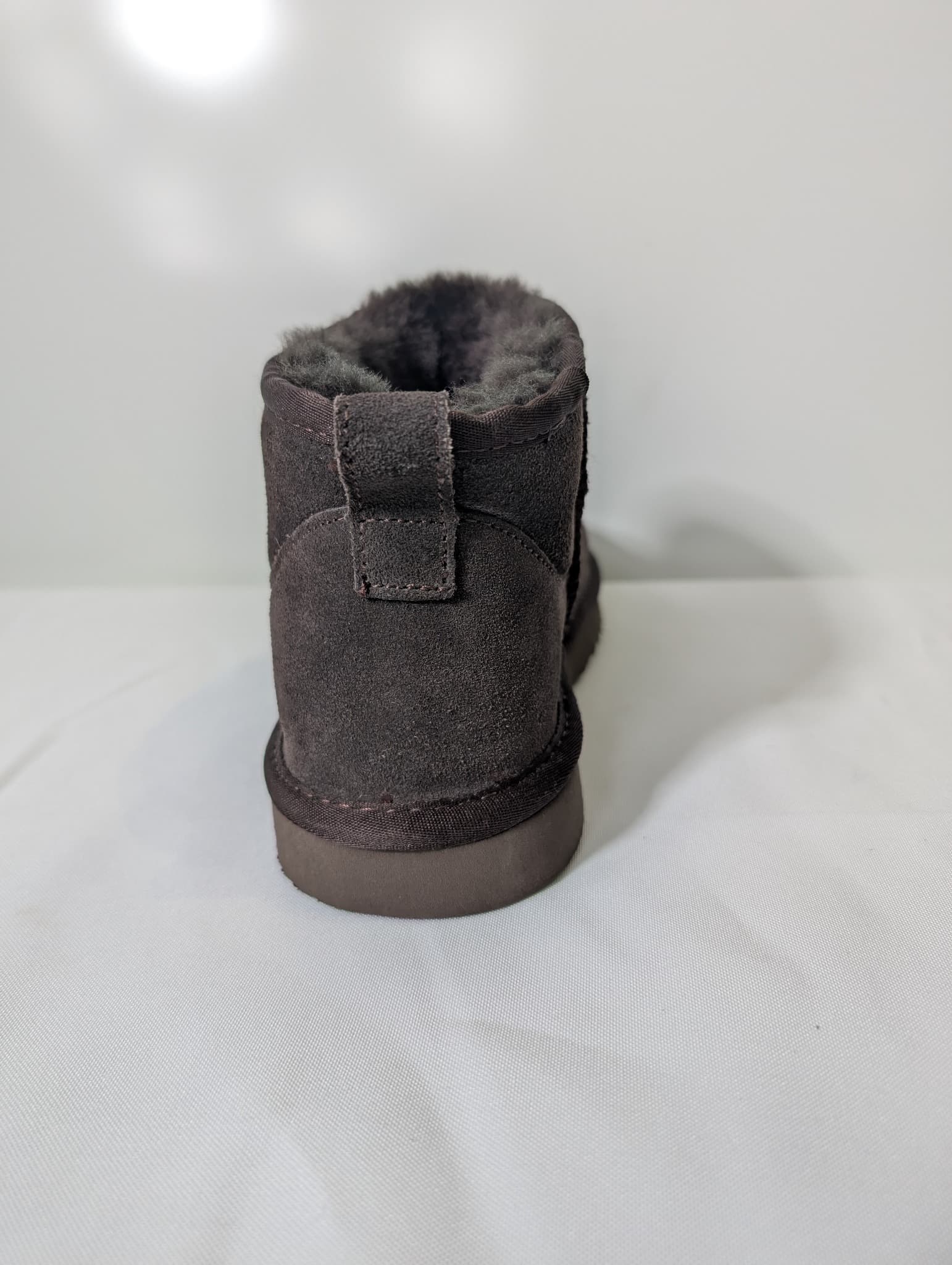 Hush Ankle Boots Grey Suede-Effect Faux Fur Lined — photo 3 of 9