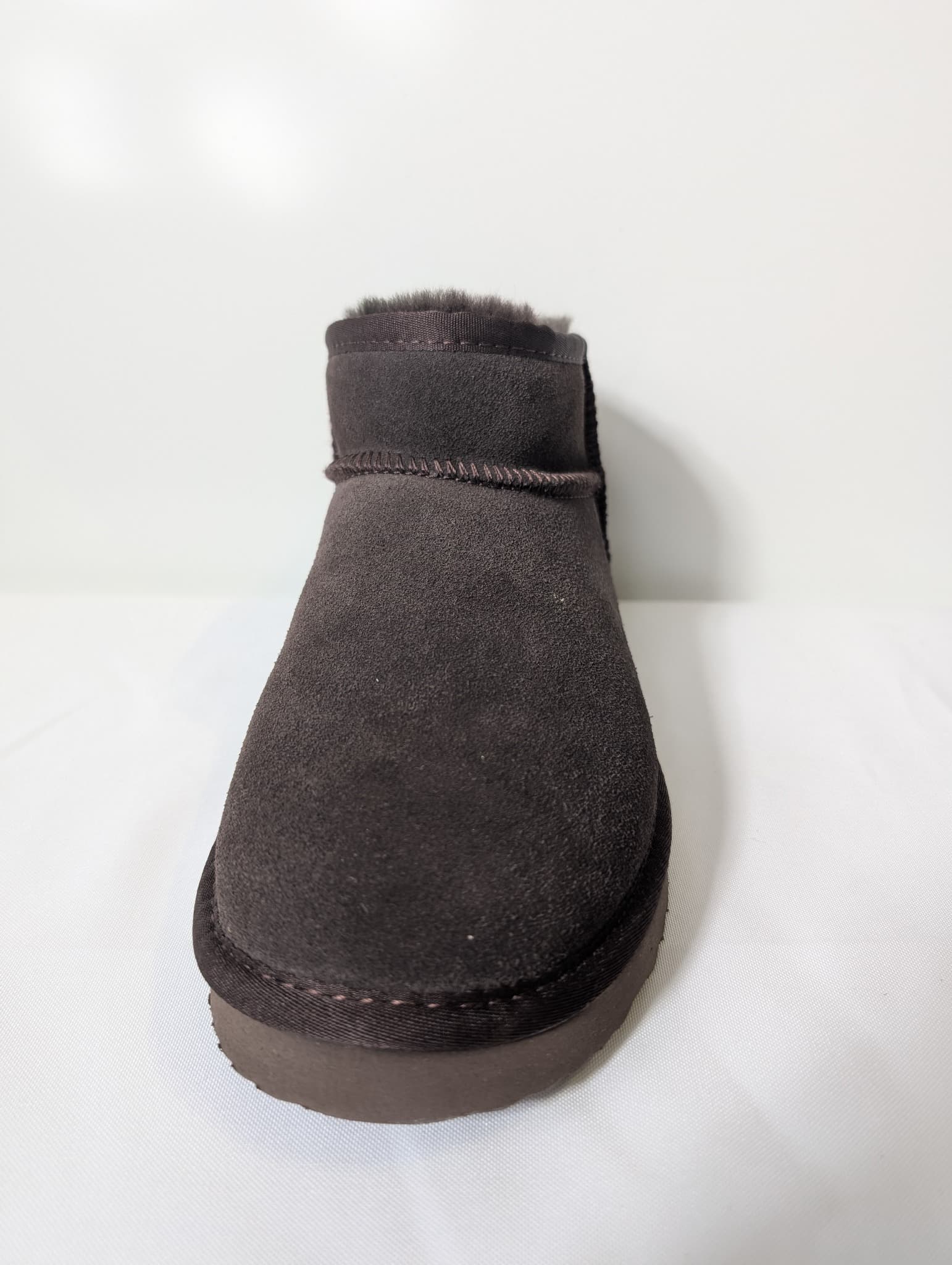 Hush Ankle Boots Grey Suede-Effect Faux Fur Lined — photo 5 of 9