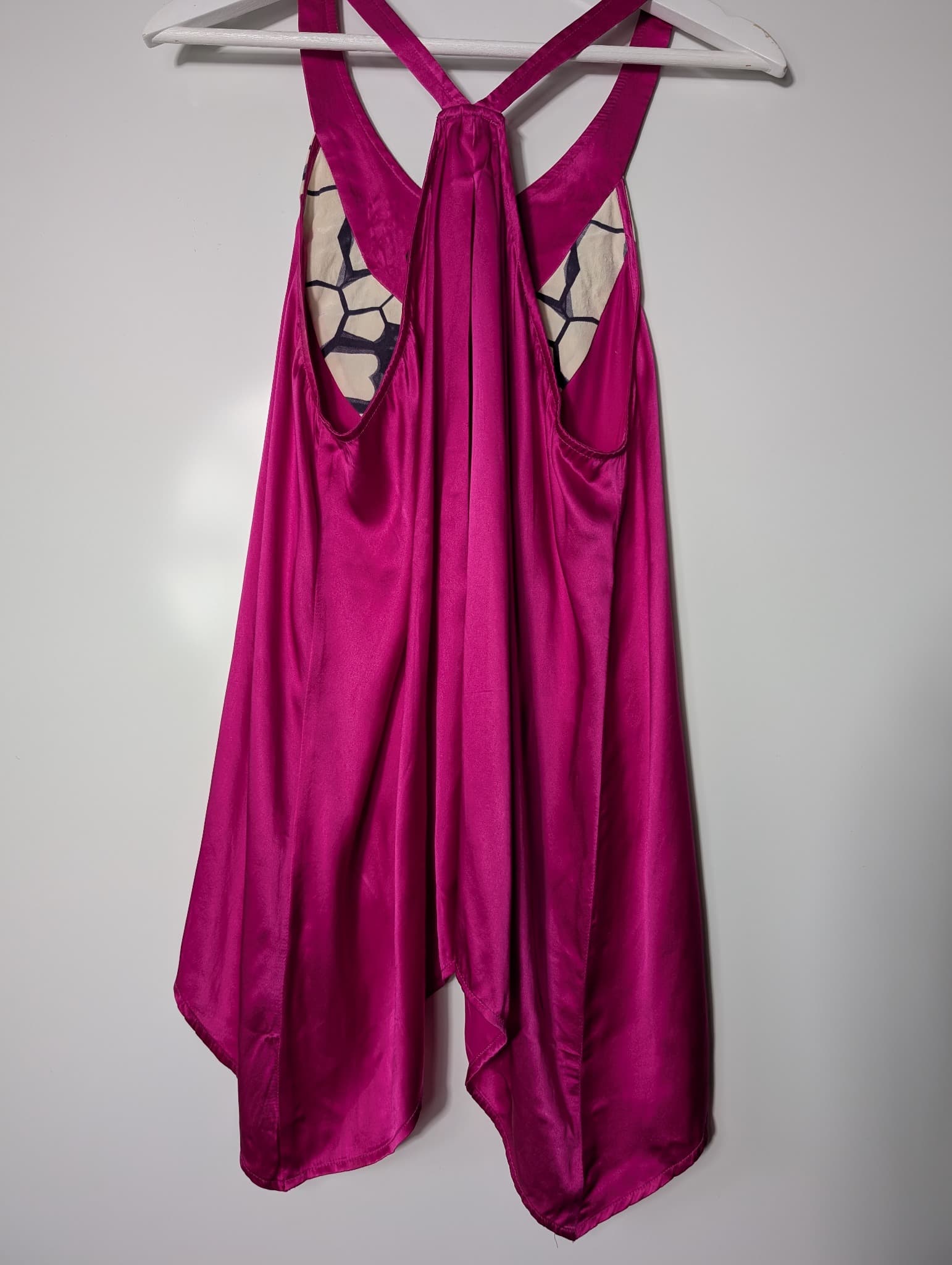 Hussy Racerback Tank Top Pink Geometric Print AU 12 — photo 4 of 6