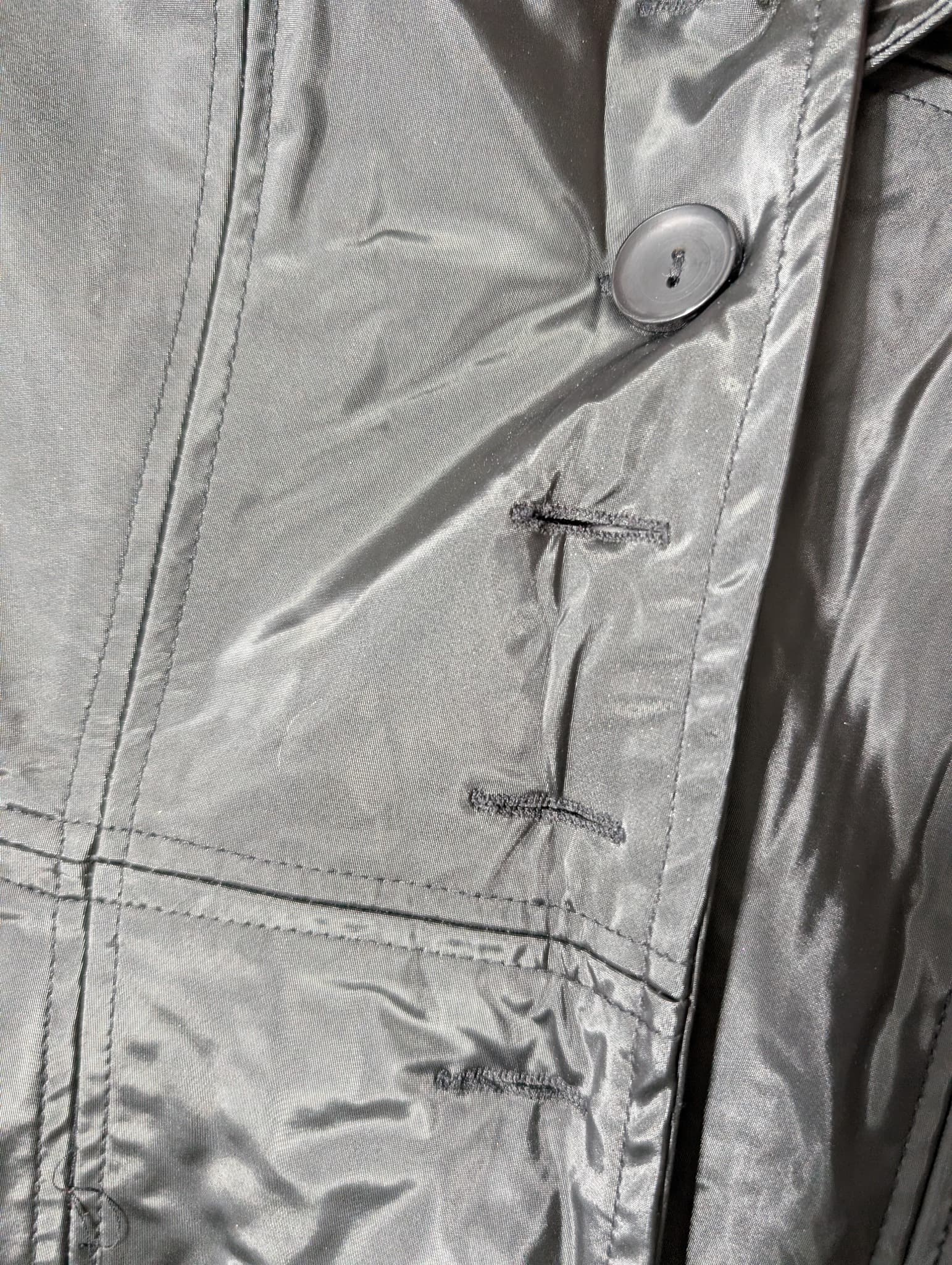 ICE Collection Vintage Nylon Button-Up Jacket Black Size S — photo 2 of 6