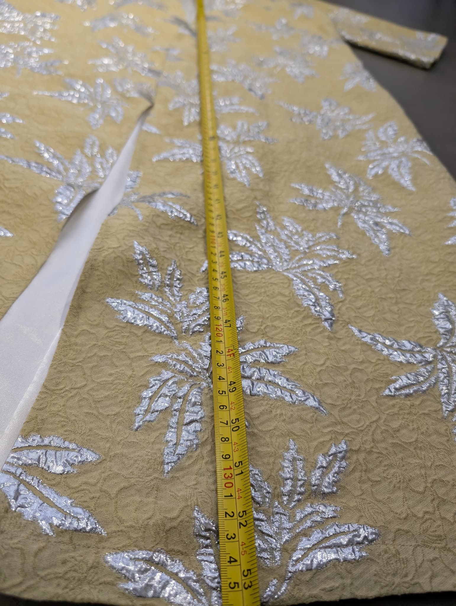 IHMFL Kimono Robe Gold and Silver Metallic Palm Leaf — photo 5 of 5
