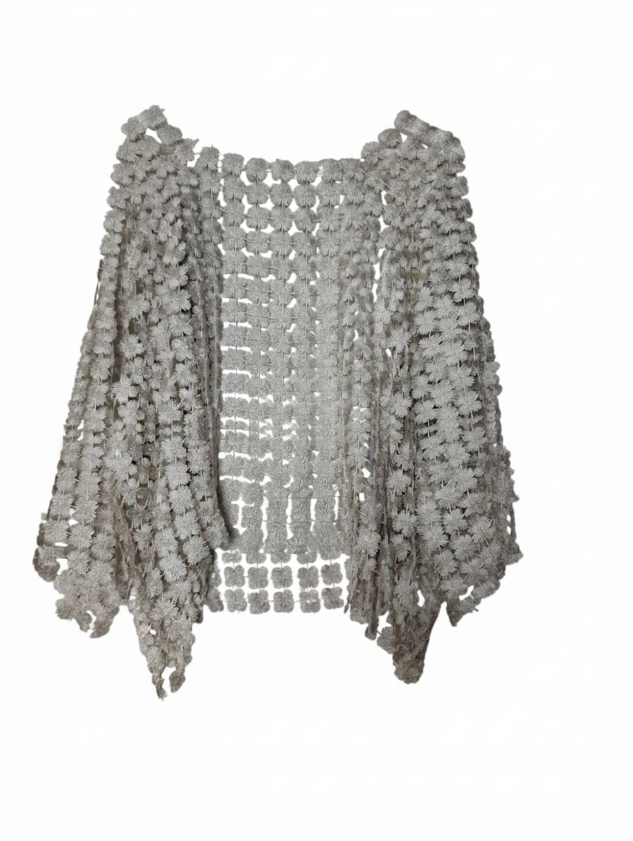 Imagine Fashion Italy Crochet Daisy Shrug White One Size — photo 1 of 8