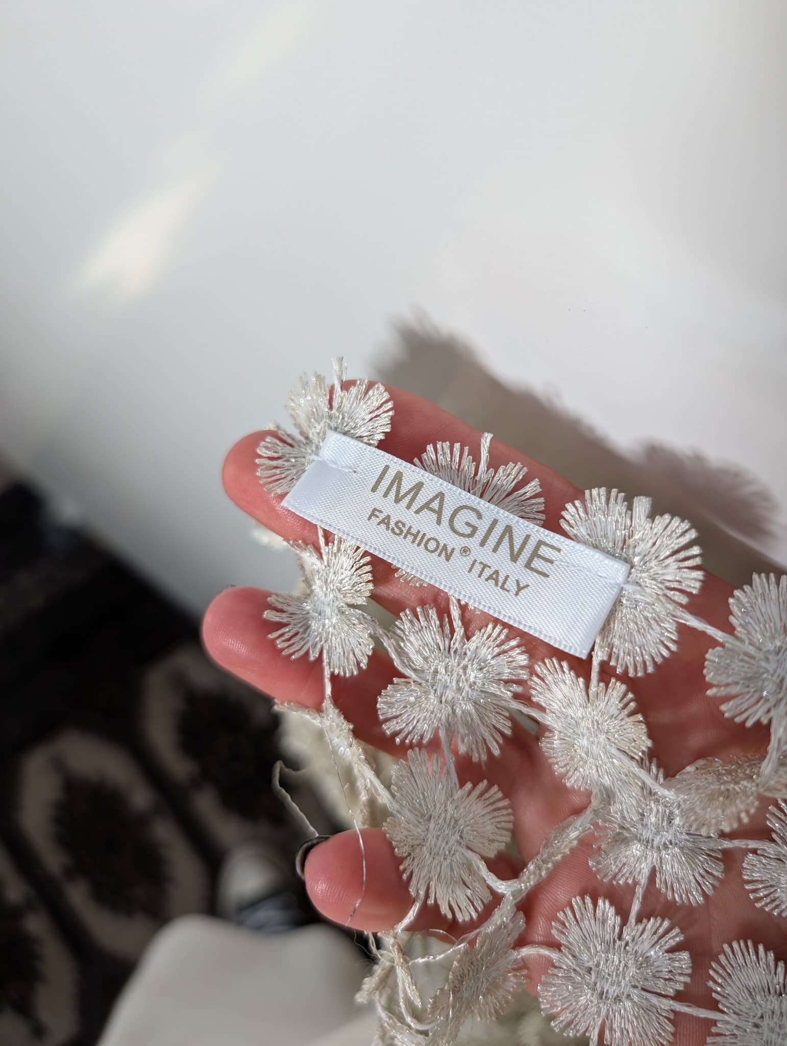 Imagine Fashion Italy Crochet Daisy Shrug White One Size — photo 6 of 8