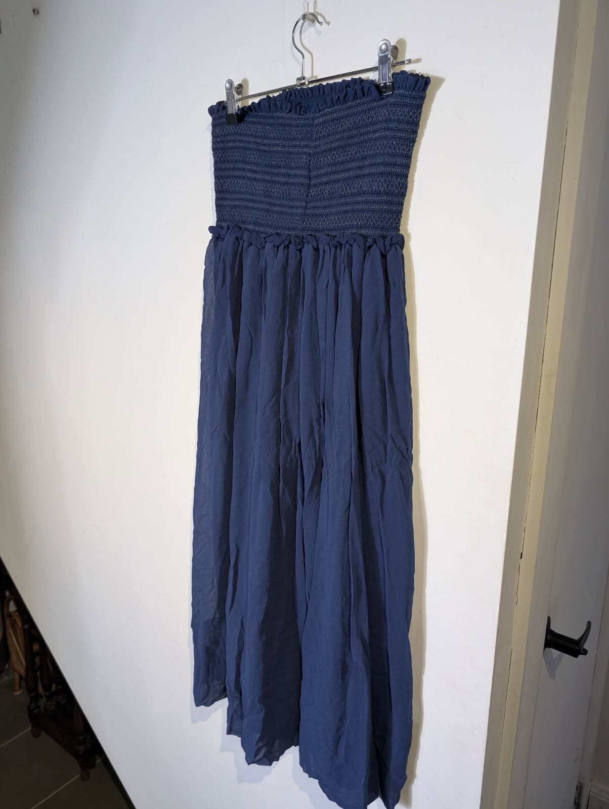 Isabel Marant Blue Smocked Strapless Maxi Dress - Size 36 — photo 2 of 7