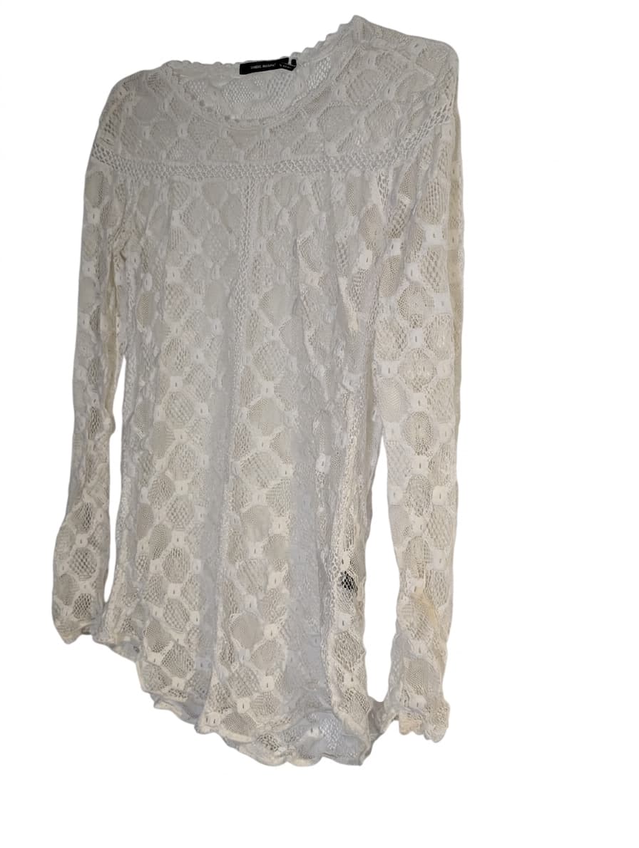 Isabel Marant Cream Lace Long Sleeve Blouse — photo 1 of 7
