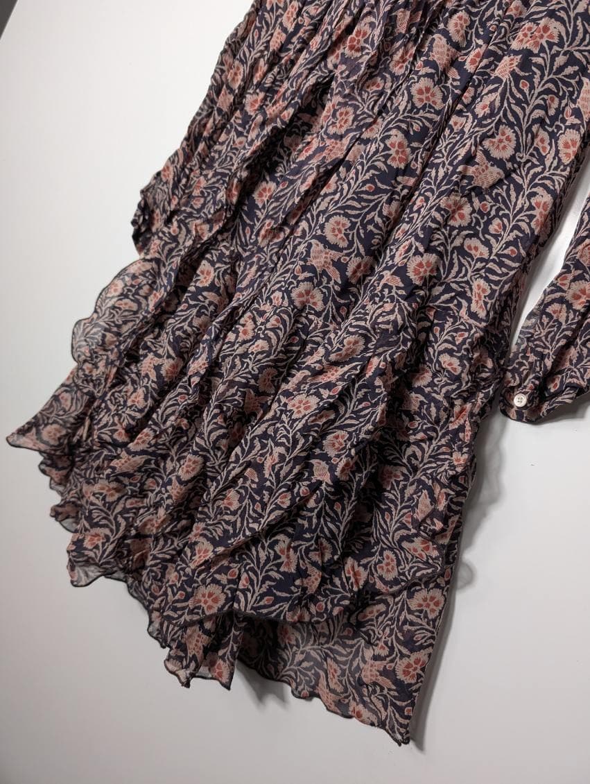 Isabel Marant Etoile Floral Tiered Mini Dress - Size 36 — photo 4 of 10