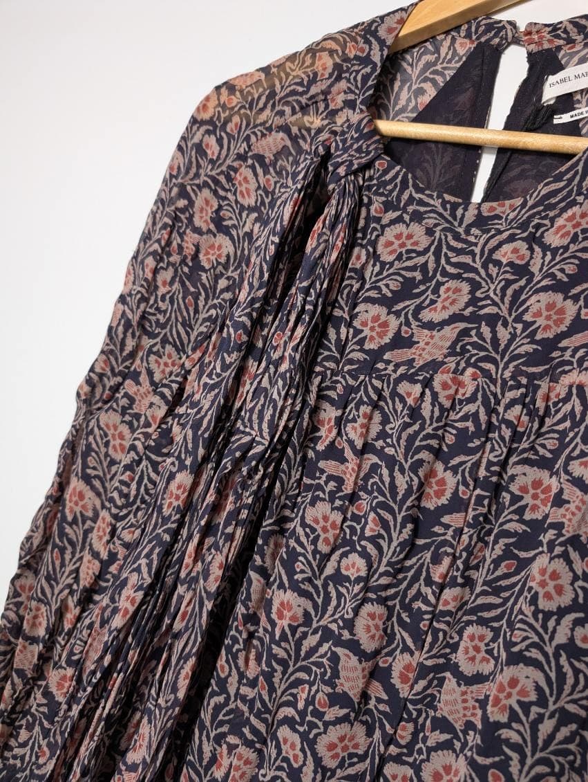 Isabel Marant Etoile Floral Tiered Mini Dress - Size 36 — photo 5 of 10