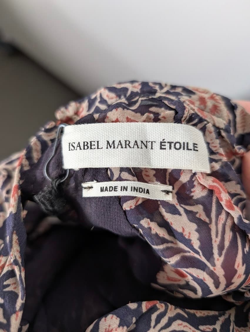 Isabel Marant Etoile Floral Tiered Mini Dress - Size 36 — photo 6 of 10