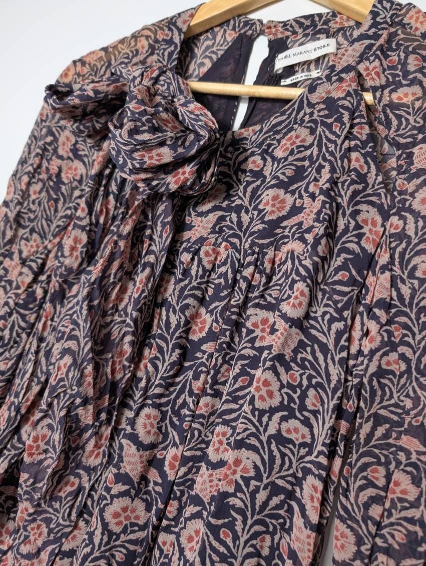Isabel Marant Etoile Floral Tiered Mini Dress - Size 36 — photo 8 of 10