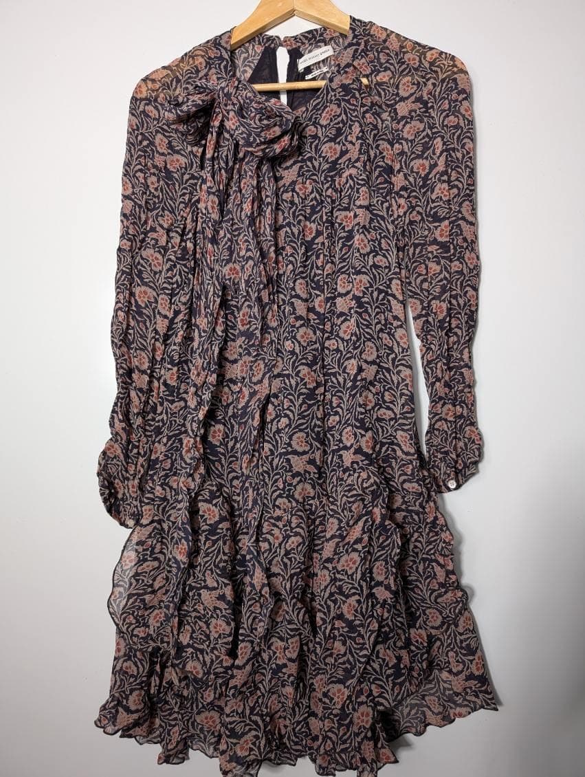 Isabel Marant Etoile Floral Tiered Mini Dress - Size 36 — photo 9 of 10