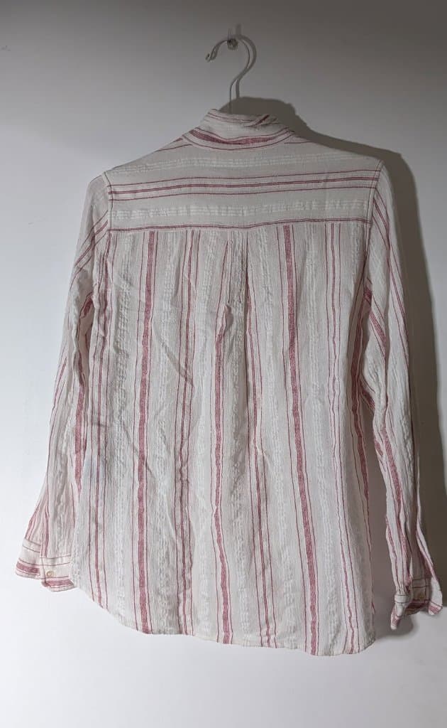 Isabel Marant Etoile Striped Button-Down Shirt - White & Red — photo 2 of 8
