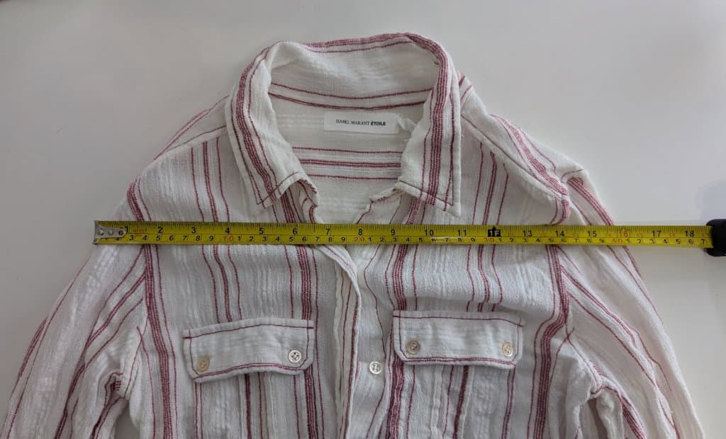 Isabel Marant Etoile Striped Button-Down Shirt - White & Red — photo 8 of 8