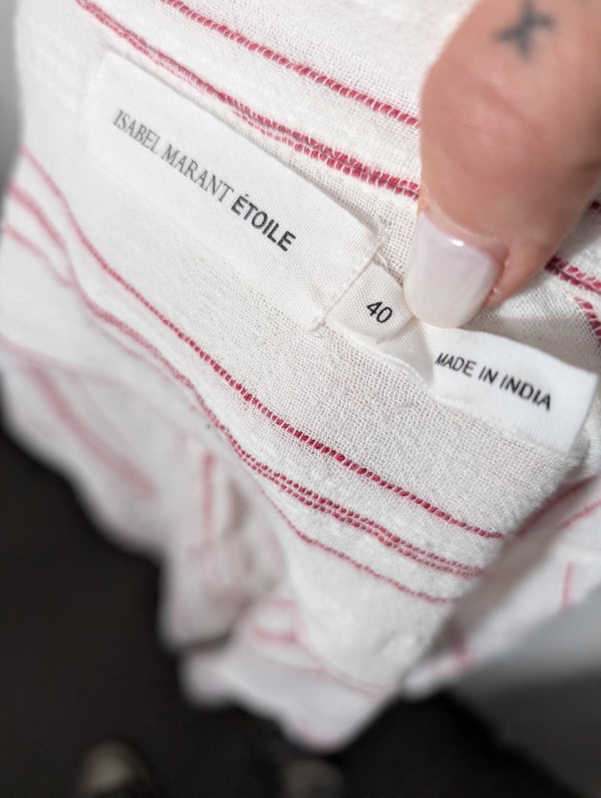 Isabel Marant Etoile Striped Button-Down Shirt - Women's Size 40 — photo 3 of 6