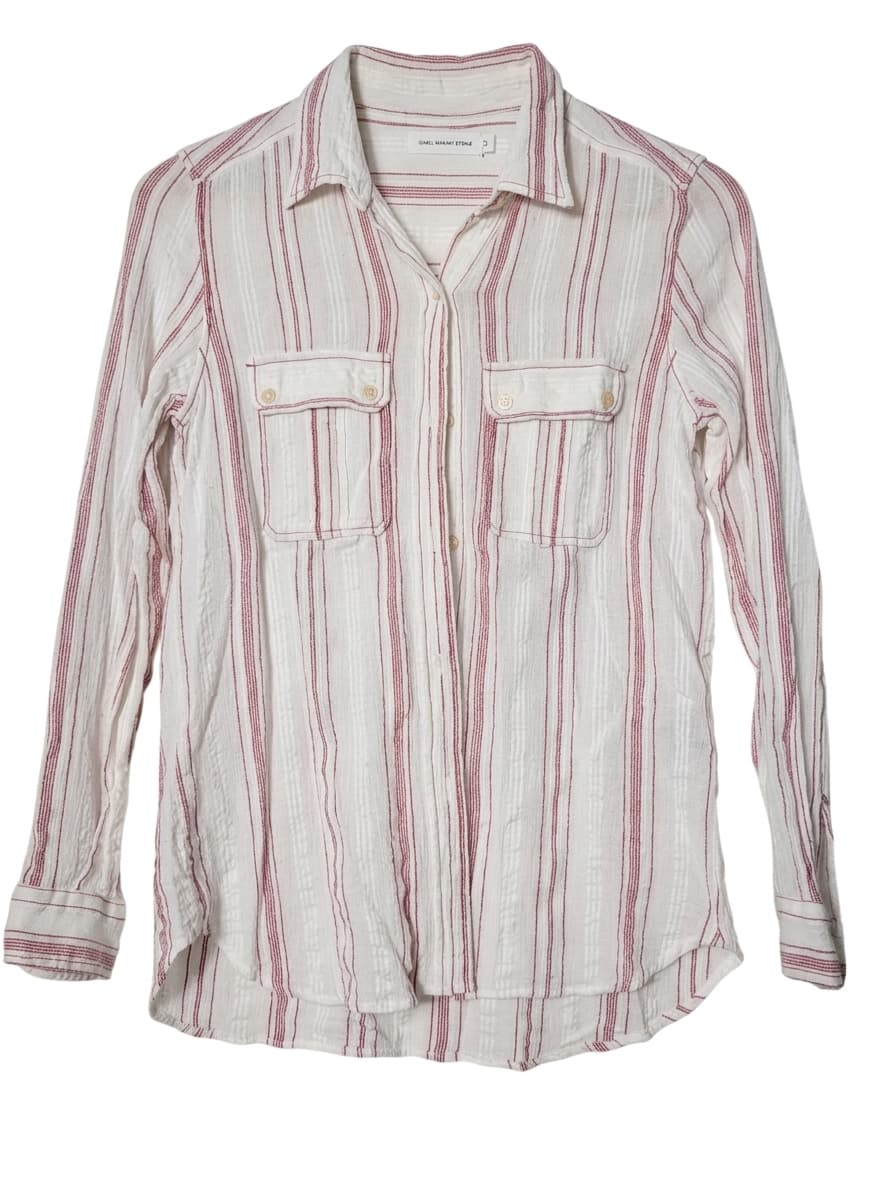 Isabel Marant Etoile Striped Button-Down Shirt - Women's Size 40 — photo 1 of 6