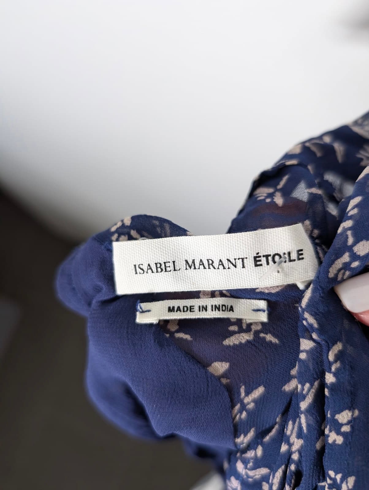 Isabel Marant Etoile Yana Floral Print Viscose Midi Dress - Blue Size 38 — photo 3 of 8