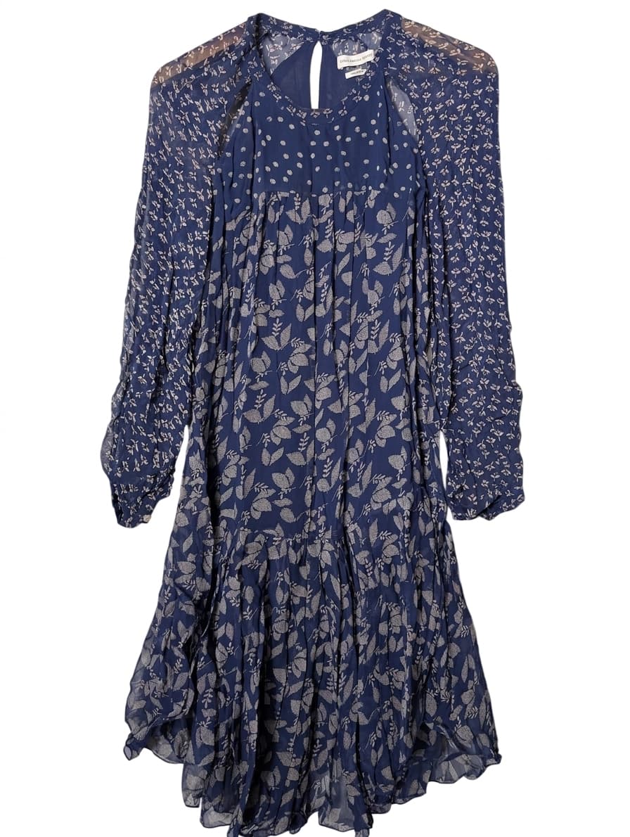 Isabel Marant Etoile Yana Floral Print Viscose Midi Dress - Blue Size 38 — photo 1 of 8