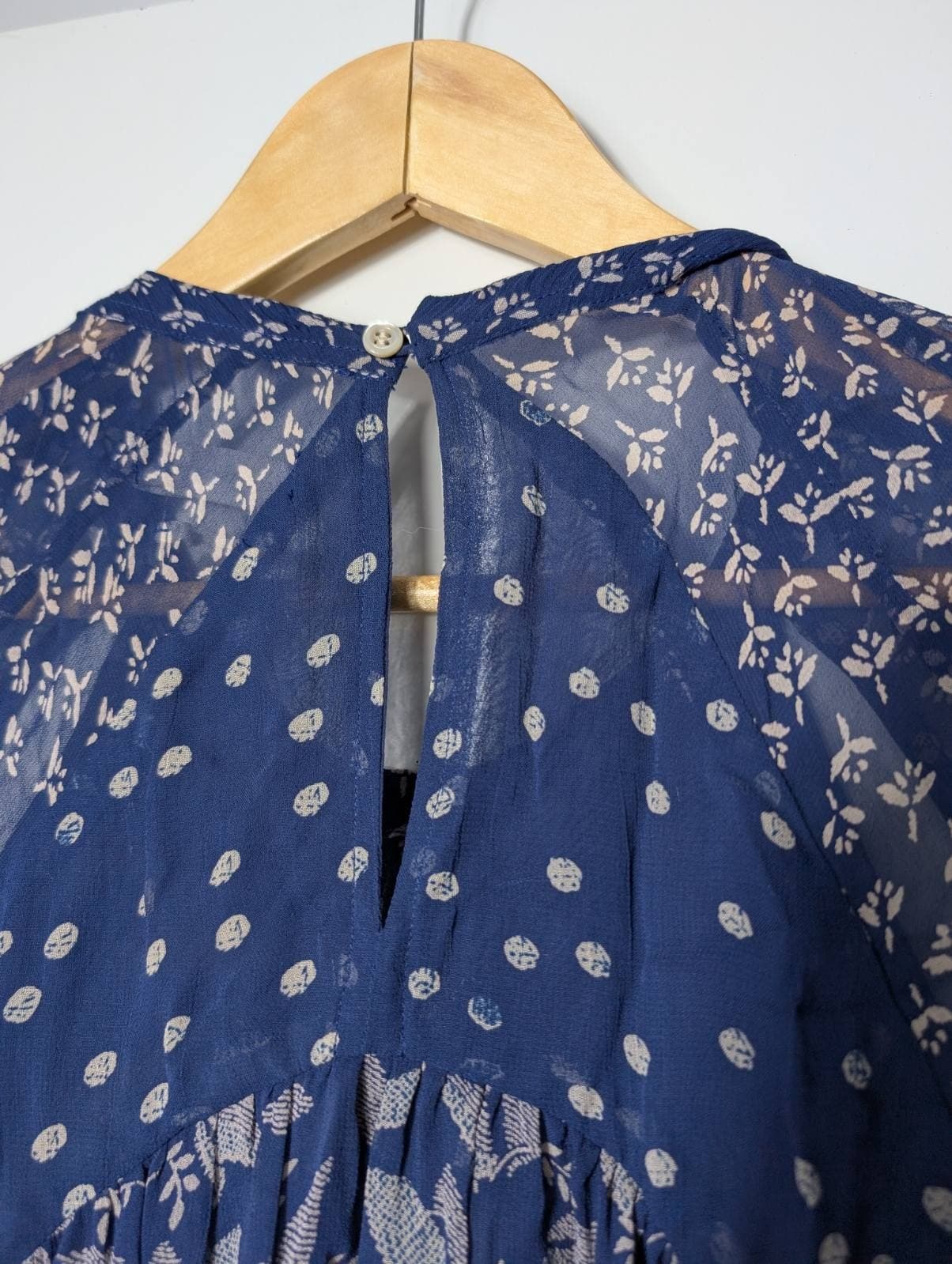 Isabel Marant Etoile Yana Floral Print Viscose Midi Dress - Blue Size 38 — photo 5 of 8