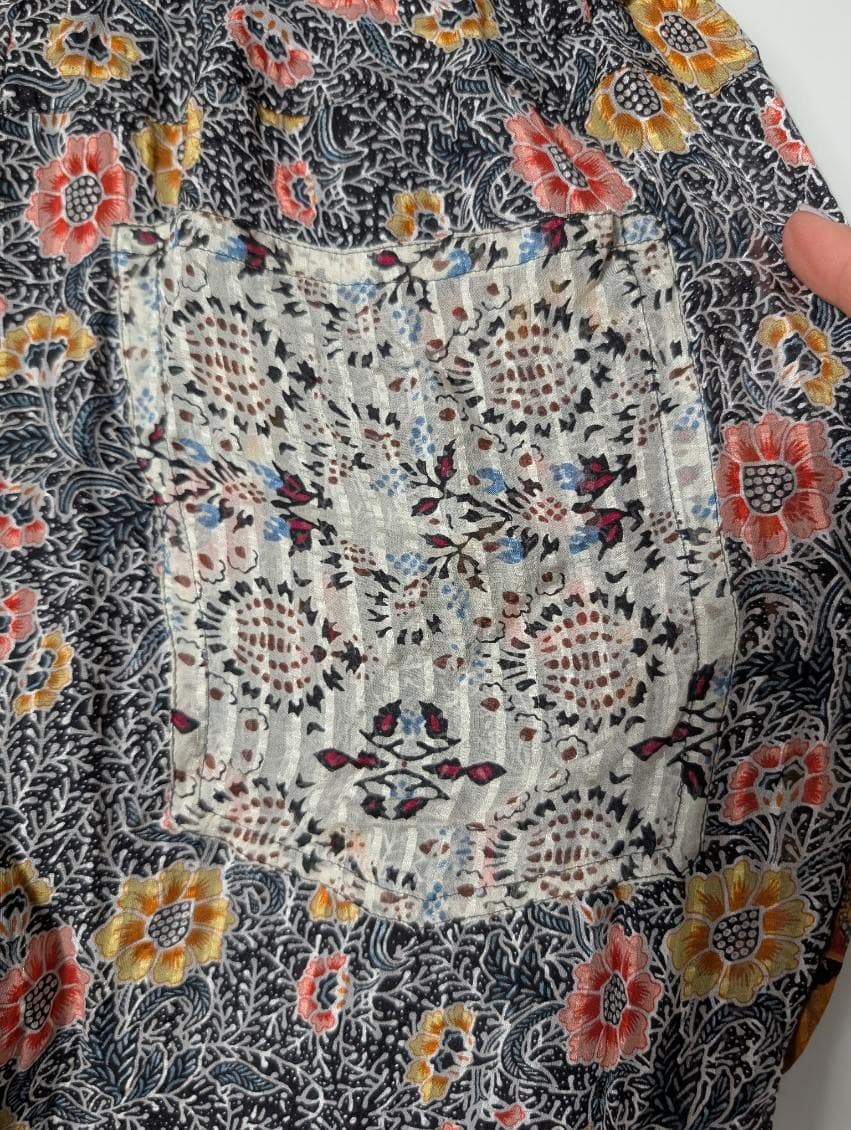 Isabel Marant Floral Silk Paperbag Waist Pants - Size 38 — photo 5 of 8