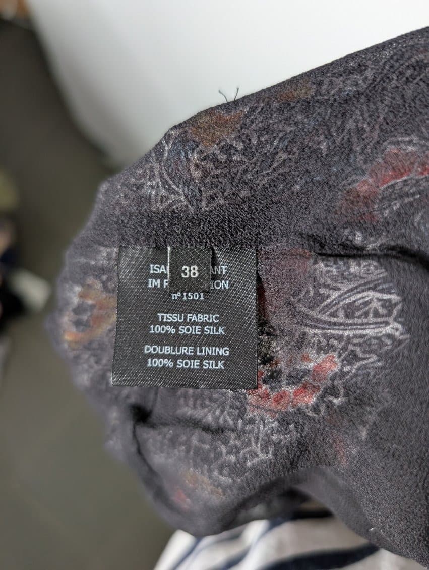 Isabel Marant Floral Silk Paperbag Waist Pants - Size 38 — photo 7 of 8