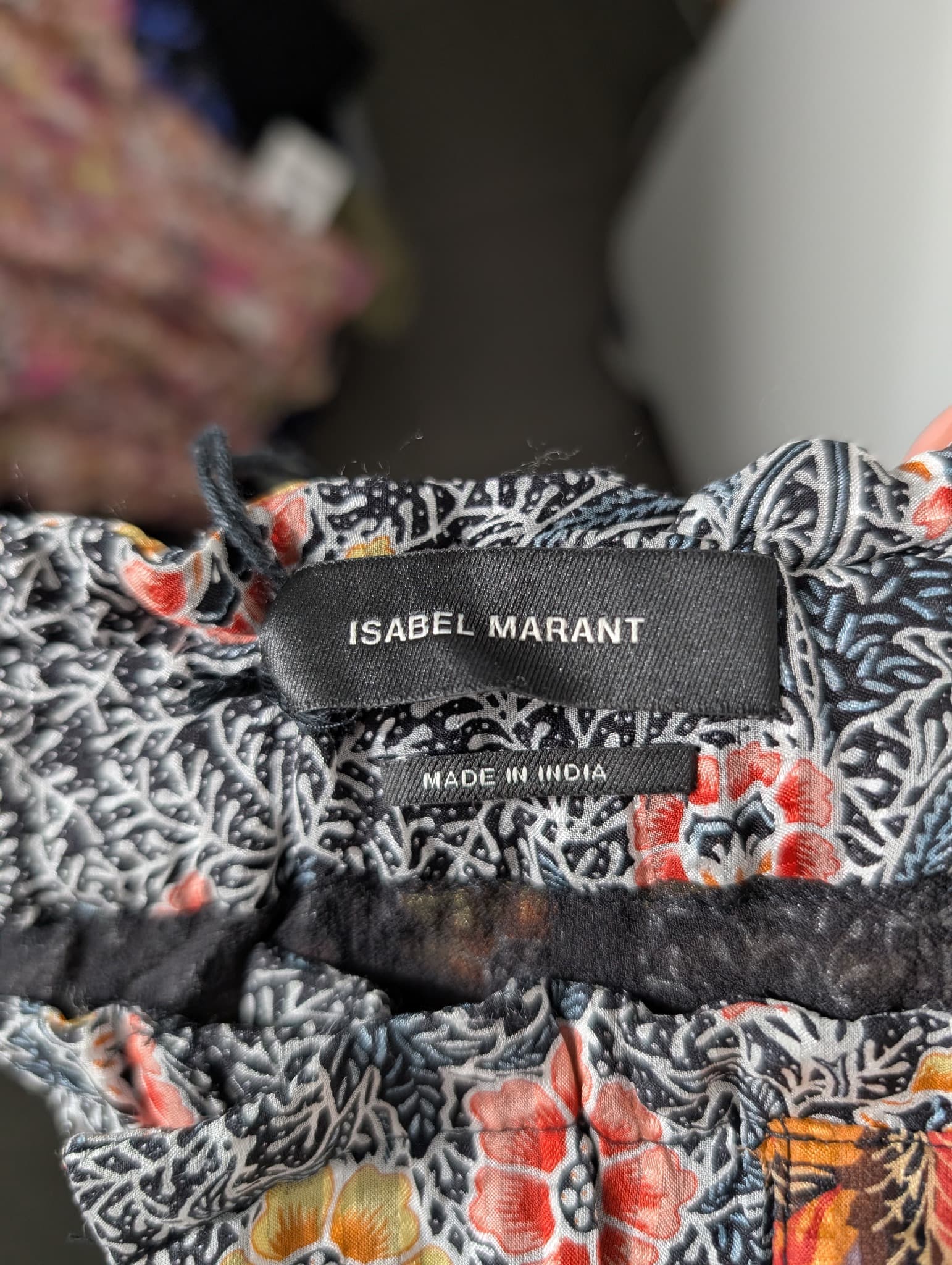 Isabel Marant Floral Silk Wide Leg Pants Women's Size 38 — photo 6 of 8