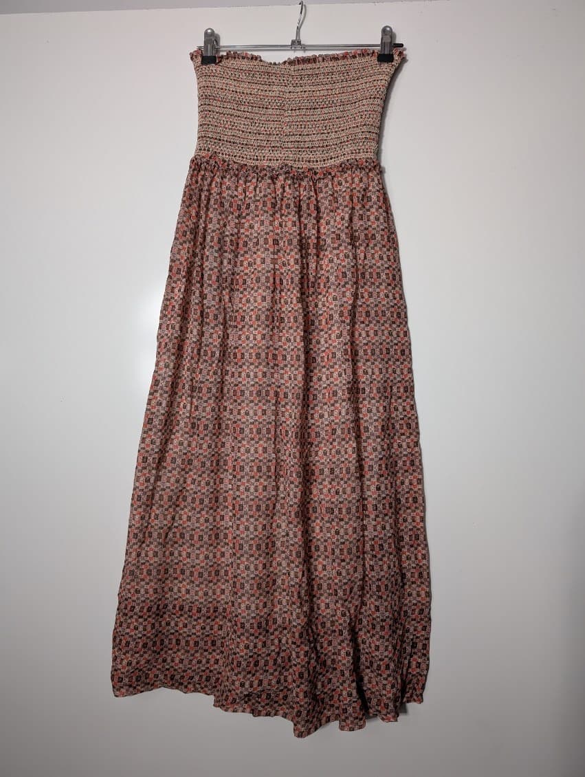 Isabel Marant Silk Maxi Dress - Smocked Tube Top - Size 34 — photo 7 of 8