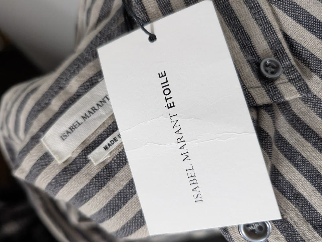 Isabel Marant Étoile Striped Button-Down Shirt - Size 36 — photo 5 of 9
