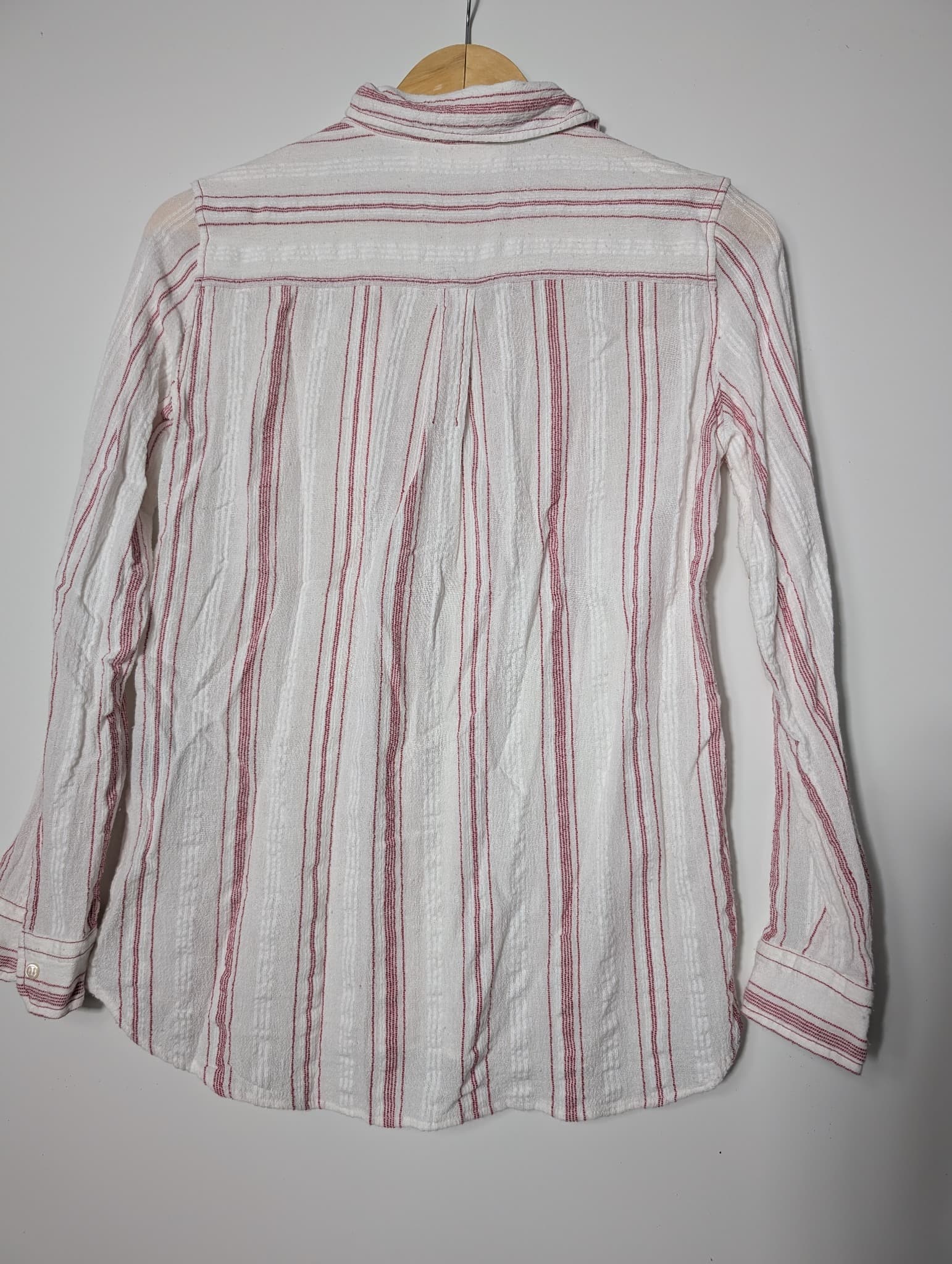 Isabel Marant Étoile Striped Button-Down Shirt White and Red Size 40 — photo 3 of 6