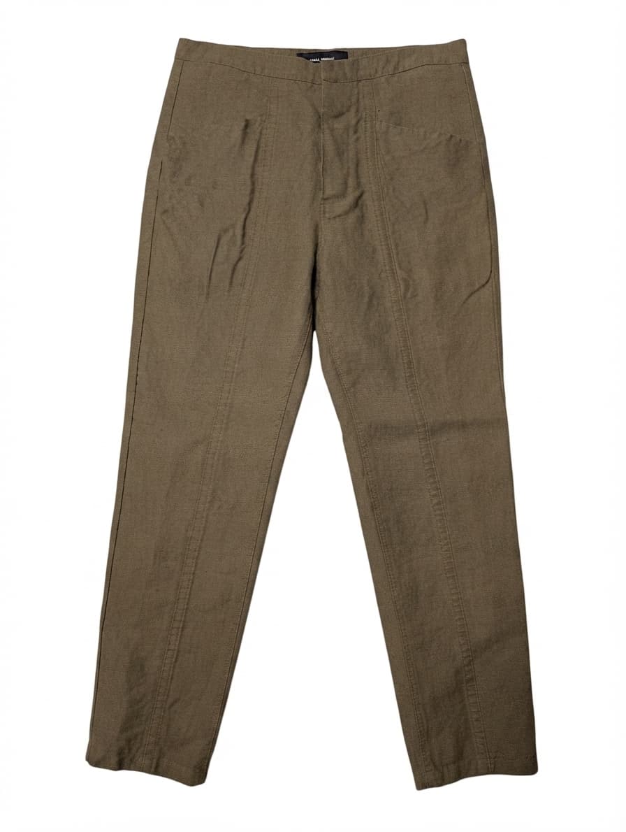 Isabel Marant Utah Linen Blend Trousers Bronze Size 36 — photo 1 of 9