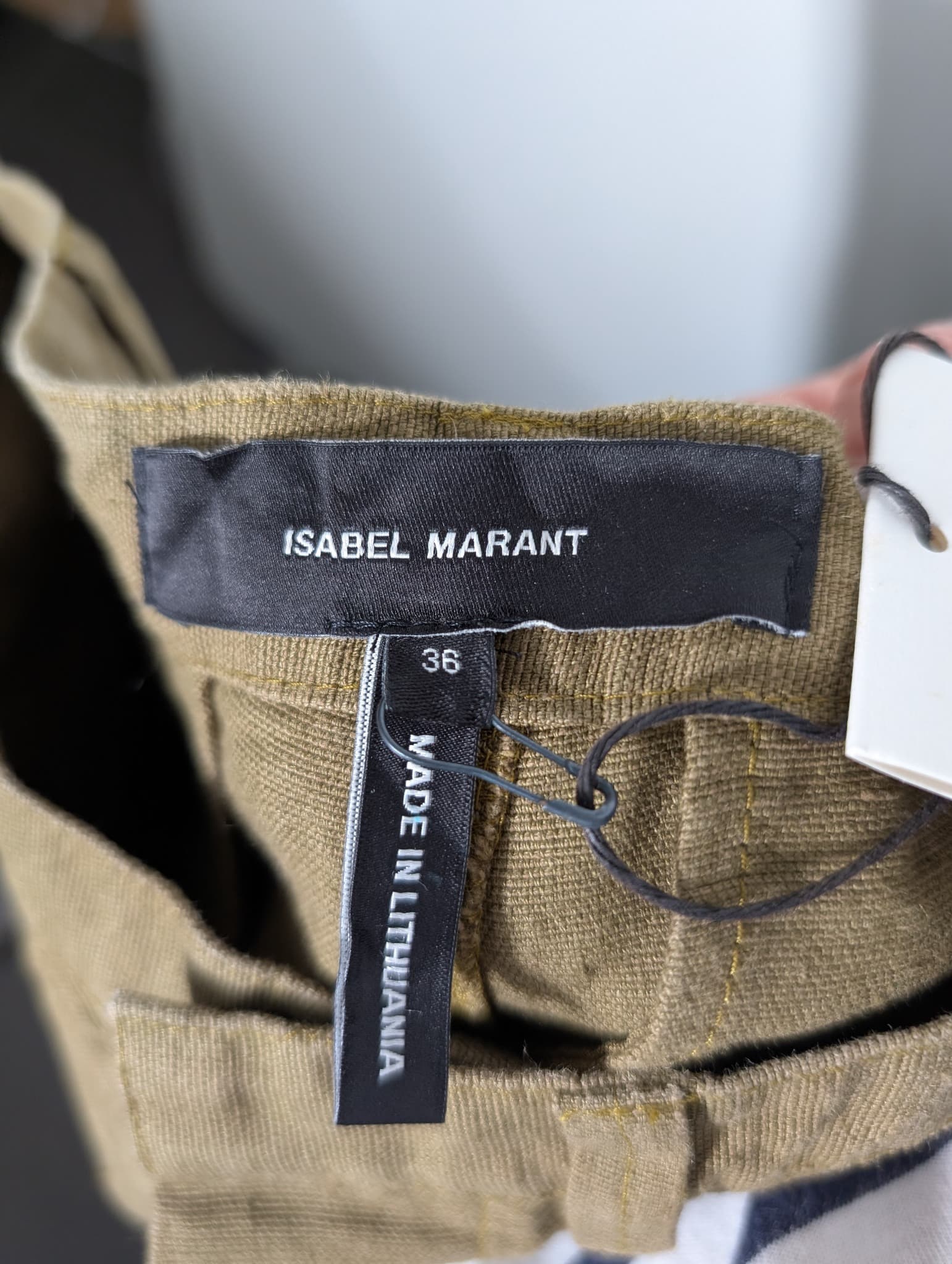 Isabel Marant Utah Linen Blend Trousers Bronze Size 36 — photo 6 of 9
