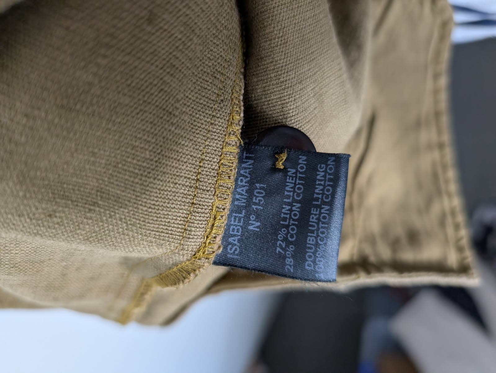 Isabel Marant Utah Trousers - Bronze Linen Blend Size 36 — photo 4 of 9