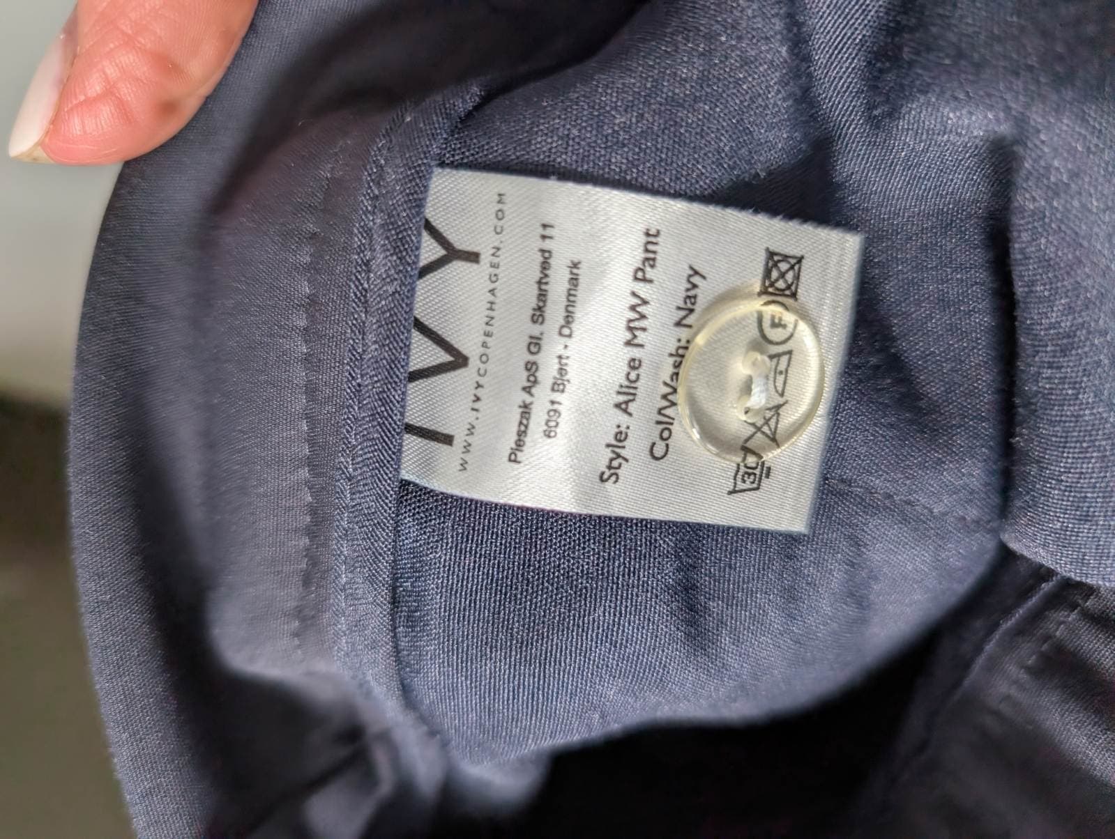 IVY Copenhagen Alice MW Pants Navy Blue Size 30 — photo 7 of 7