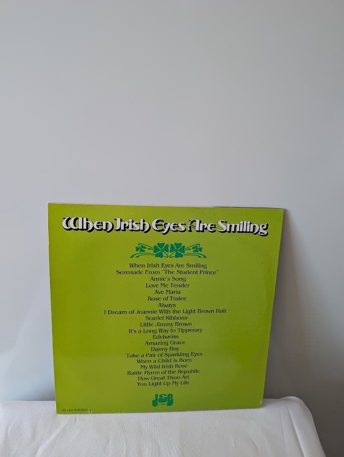 J&B Records Frank Patterson When Irish Eyes Are Smiling Vinyl LP — photo 2 of 6