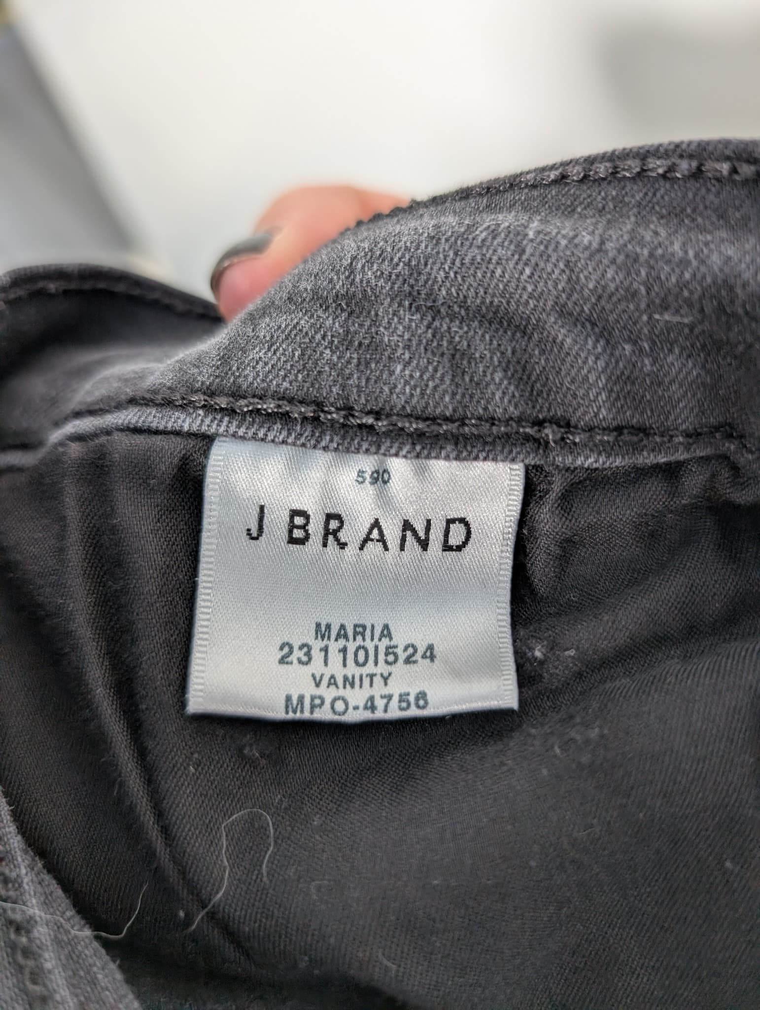 J Brand Maria Skinny Jeans Black Women's Size 31 — photo 6 of 10