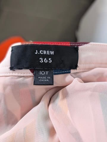 J.Crew 365 Geometric Print Pleated Midi Skirt - Size 10T — photo 4 of 5